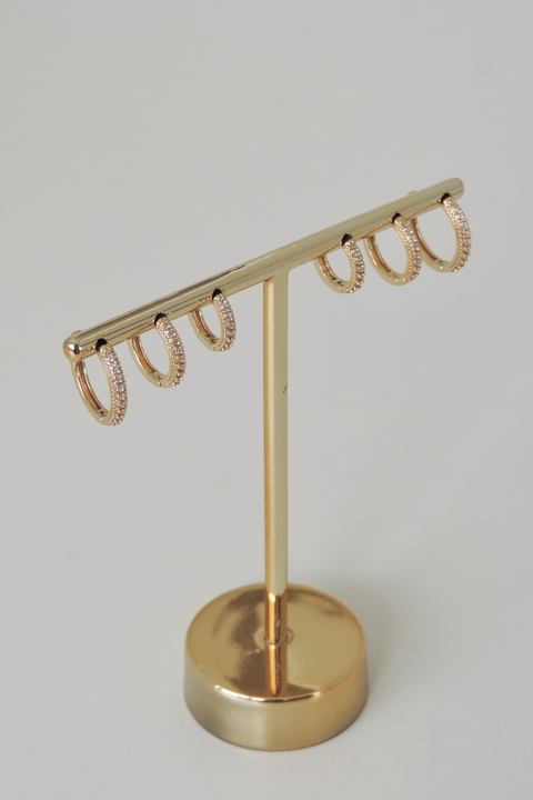 Argolinha Tradicional Cravejada - comprar online