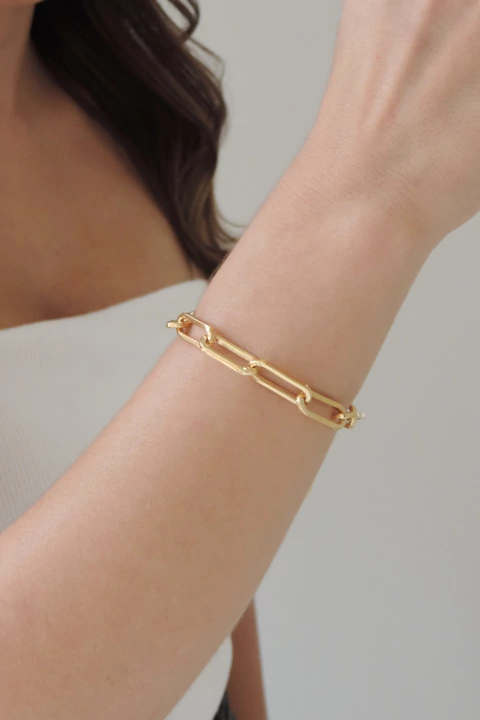 Pulseira Corrente Elo Alongado - comprar online