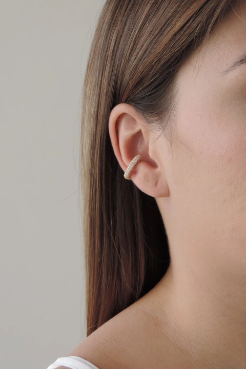 Piercing Fake Coração Cravejado