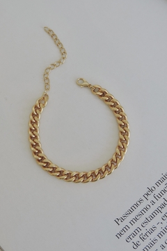 Pulseira Corrente Achatada P na internet