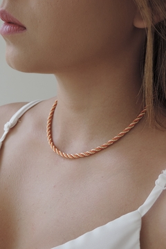 Chocker Corda Fio Ouro