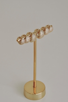 Argola Cravejada Gota - comprar online