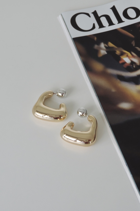 Argola Tubular Esfera Ear Jacket - comprar online