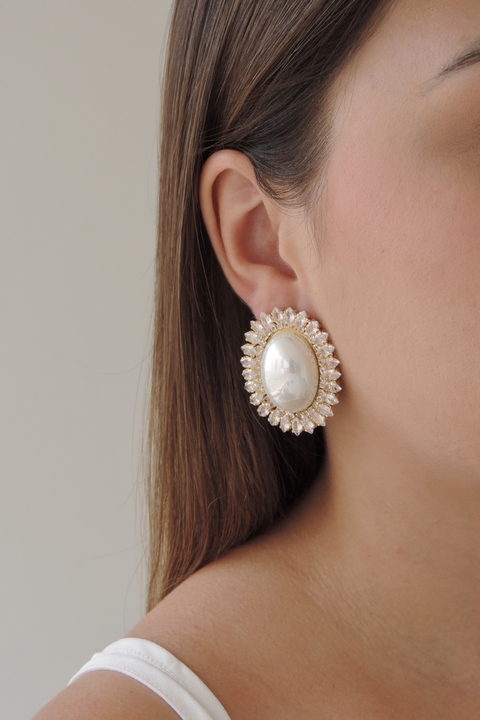 Brinco Max Pérola com Navete