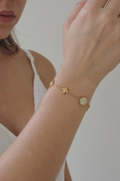 Pulseira Aço Inoxidável Trevo