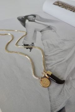 Colar Elo Veneziano Dente de Leão e Medalha na internet