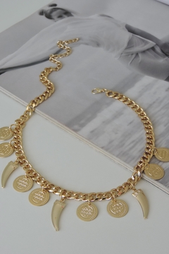 Chocker Corrente Elo Pingentes na internet