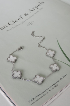 Pulseira Aço Inoxidável Trevo - Boug Acessórios