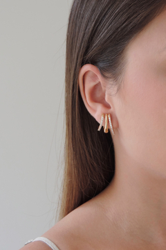 Brinco Earhook Fio Triplo - comprar online