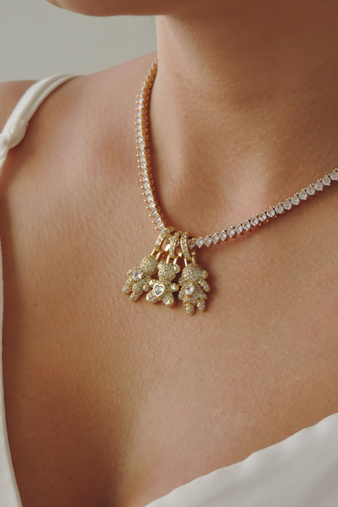 Pingente Pendurado Cravejado