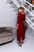 Vestido Midi com Cinto Marsala - Loliah
