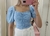 Blusa Cropped Azul