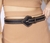 Cinto Preto Sintético com Tachas - comprar online