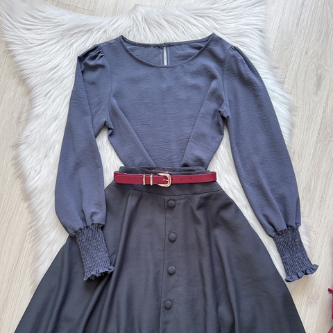 Blusa Cinza Tuani