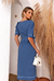Vestido Reto Midi Azul Camila na internet