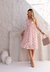 Vestido Midi Anne Agodão Bordado Rosa - Loliah