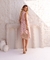 Vestido Midi Anne Agodão Bordado Rosa - loja online