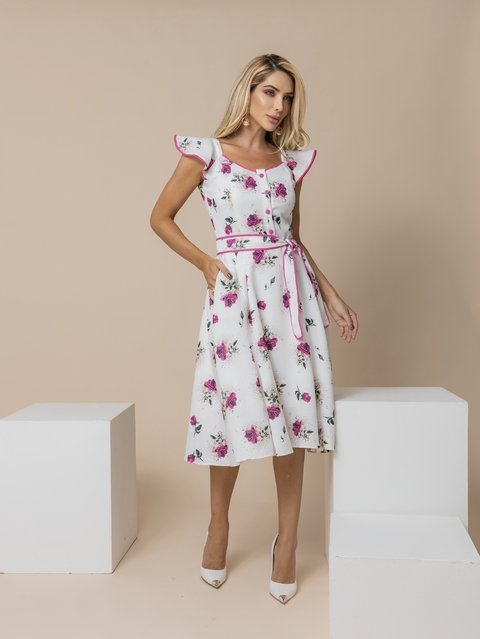 Vestido Midi com Viés Florescer - comprar online