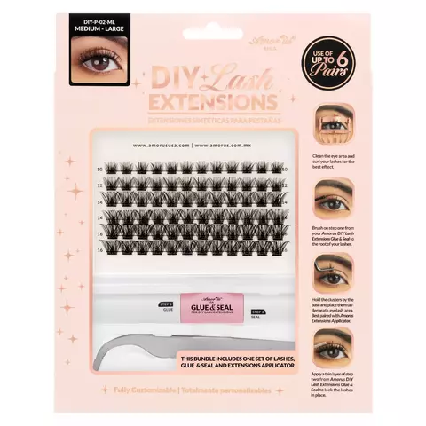 Kit de Extensiones de Pestañas Sinteticas "Diy" ML - Amor Us - comprar en línea
