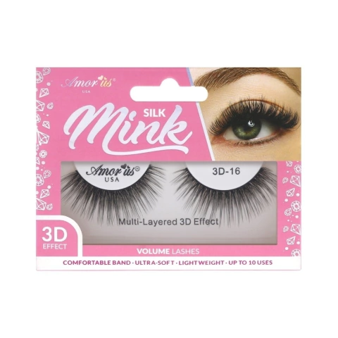 Silk Mink Pestañas Postizas 3D Amor Us - Novedades Santi 182