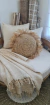 Almohadon de Rafia Hawai Redondo - comprar online