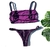 Biquini Top Reto Roxo Açaí Canelado - comprar online