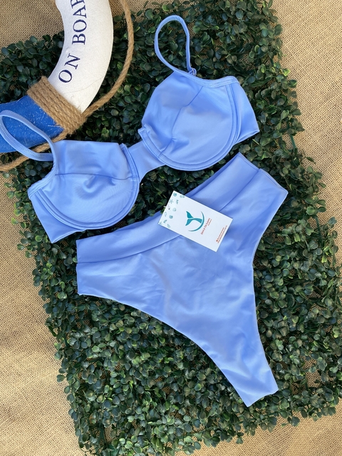 Biquíni Hot Pant Azul Candy