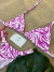 Biquini Fita Zebra com Regulagem Rosa com Branco na internet