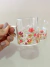 Kit com duas caneca de vidro floral - comprar online