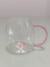 Caneca 3D de Vidro Borossilicato - Rosa ou Coração