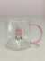 Caneca 3D de Vidro Borossilicato - Rosa ou Coração - Bazar Vitória