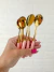 Kit de Talheres Dourado com Rosa (6 peças) na internet