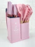 Kit Rosa de Utensílios, Facas, Suporte e Tábua