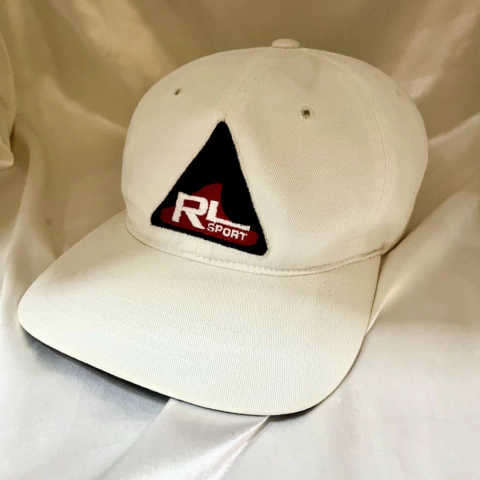 BONÉ POLO RL SPORT TRIÂNGULO VINTAGE BRANCO