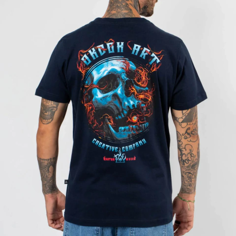 CAMISETA OKDOK CLASSIC BLUE SKULL 1250216 - comprar online