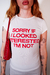 Baby tee NOT INTERESTED en internet