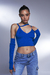 Top Knit Sleeves Azul