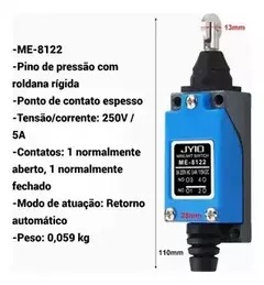 Sensor Fim De Curso Me-8122 Roldana Cnc Automação na internet