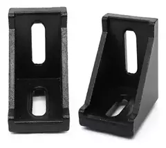 Cantoneira Alumínio Preto Para Perfil Estrutural 40x40 90° - comprar online