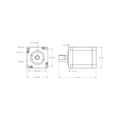Imagem do Motor de Passo 45kgf NEMA 34 + Driver DM860H