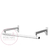 2 Mensulas Porta Barral Para Pared 35 cm + Caño Barral De 1 Metro