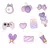 Charms mix lila pastel x10u BM1555