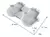 Molde porta sahumerios mano de fatima X2 (3291) - comprar online