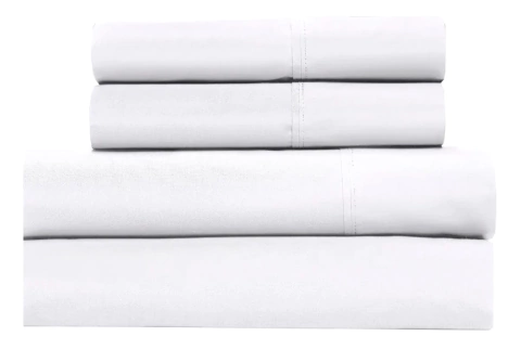 JUEGO DE SABANAS CANNON COLORS 200 HILOS 2 1/2 pl BLANCO