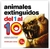 ANIMALES EXTINGUIDOS DEL 1 AL 10