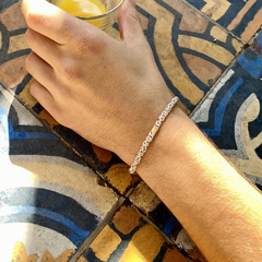 Pulsera Punto Peruano con Oro en internet