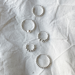 Argollas Bolitas Rombo - comprar online