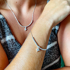 Pulsera Bolitas y Dije Estrella Del Norte en internet