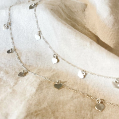 Conjunto Corazones Cadenita + Pulsera