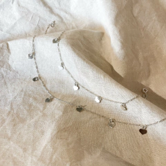 Conjunto Corazones Cadenita + Pulsera - comprar online